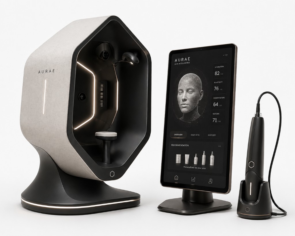 GAYDAR hardware suite: imaging booth, tablet console, and handheld probe